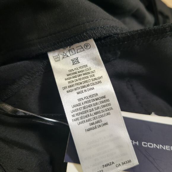 French Connection Women's Harry Wide Leg Suiting Pants Black NWT Size 6 - Picture 11 of 11